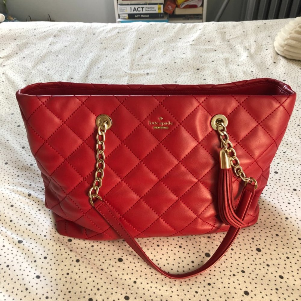 Kate Spade Phoebe Emerson Place Quilted Leather Tote